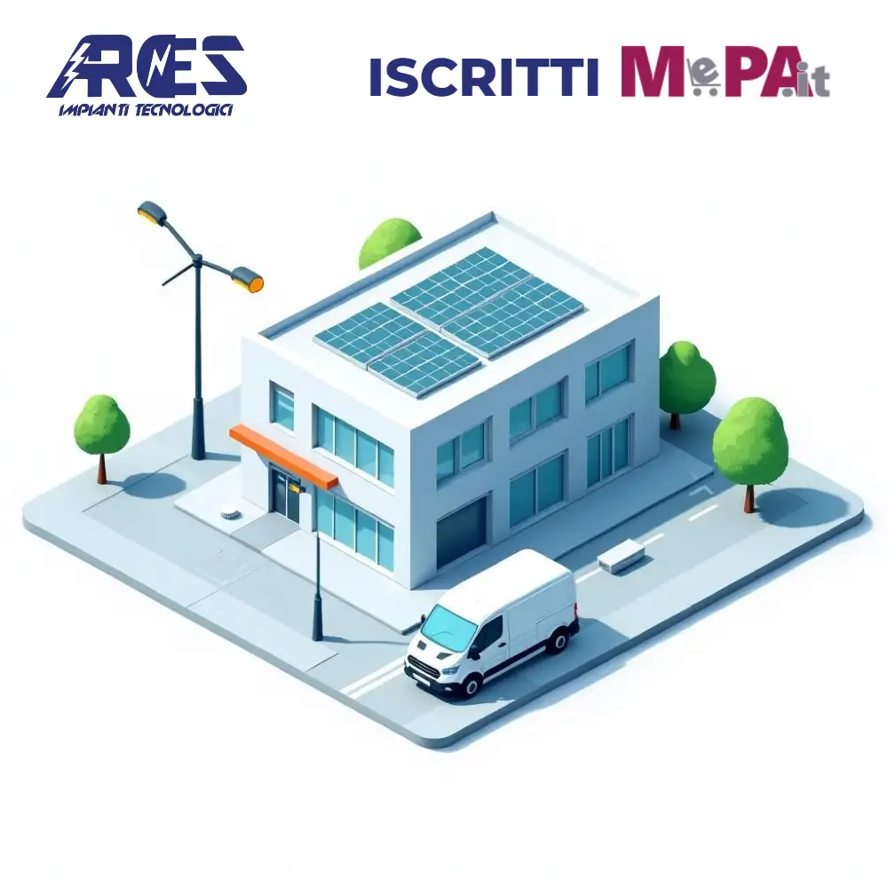 Progettazione impianti illuminazione pubblica e riqualificazione energetica scuole per la Pubblica Amministrazione - Ares Impianti tecnologici